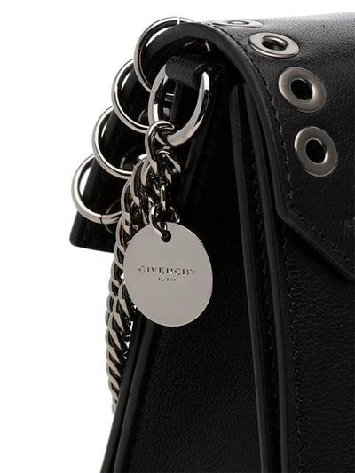 Shop Givenchy Black Gv3 Leather Crossbody Bag