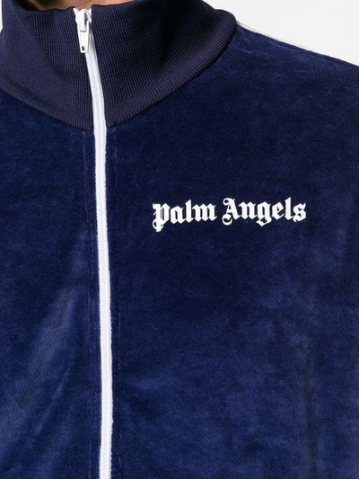 Shop Palm Angels Classic Track Jacket In Blue
