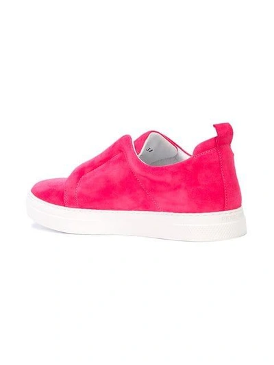 Shop Pierre Hardy Slider Sneakers - Pink