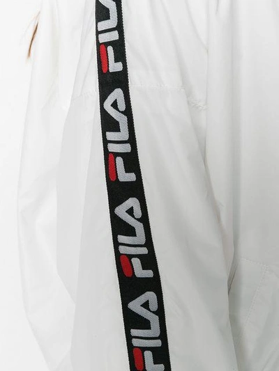 Shop Fila Logo Bomber Jacket - White