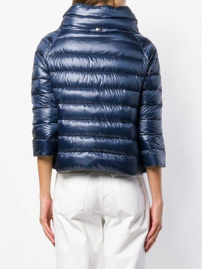 Shop Herno Sofia Puffer Jacket - Blue