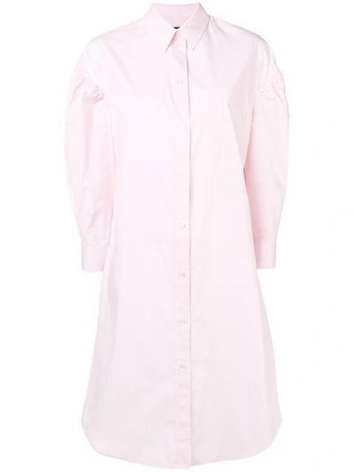 Shop Simone Rocha Pinstriped Shirt Dress - White