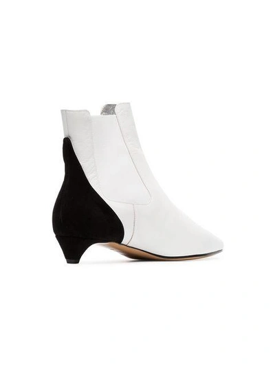 Shop Givenchy White Gv3 Two Tone Chelsea Boots