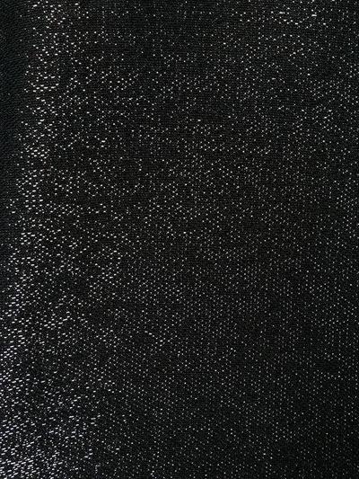 Shop Rta Metallic Knit Top In Black
