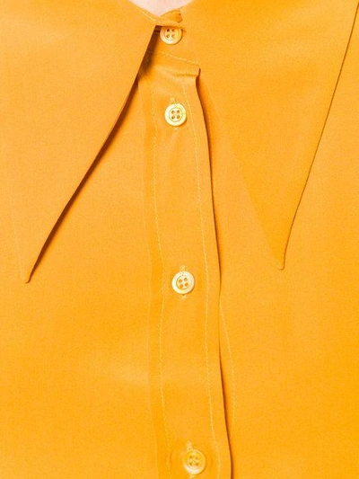 Shop M Missoni Pointed Collar Shirt - Orange