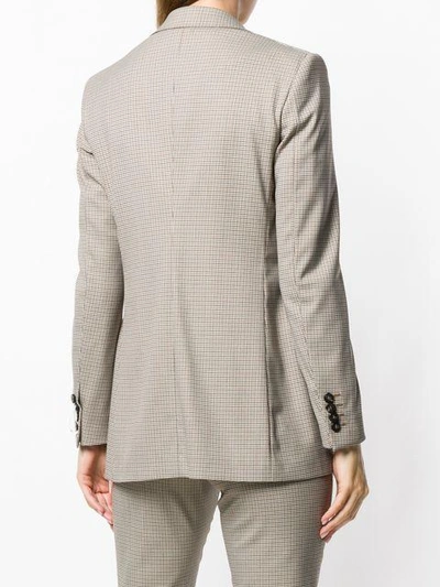Shop Tonello Double Breasted Jacket - Neutrals