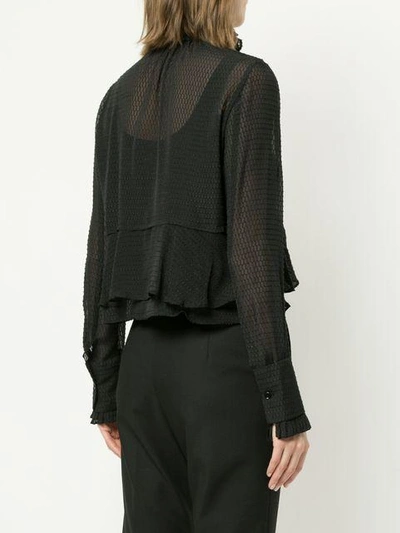 frilled loose blouse 