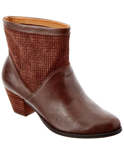 Shop Corso Como Beauty Leather Bootie In Brown