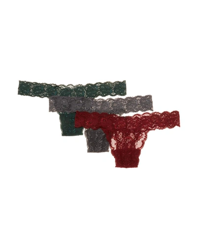 Shop Cosabella Cozie Relaxed Thong (3pk) In Nocolor