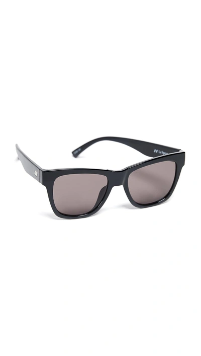 Shop Le Specs Escapade Sunglasses In Black