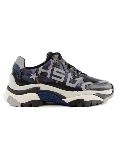 Shop Ash Action Sneakers In Black/camo Midnight