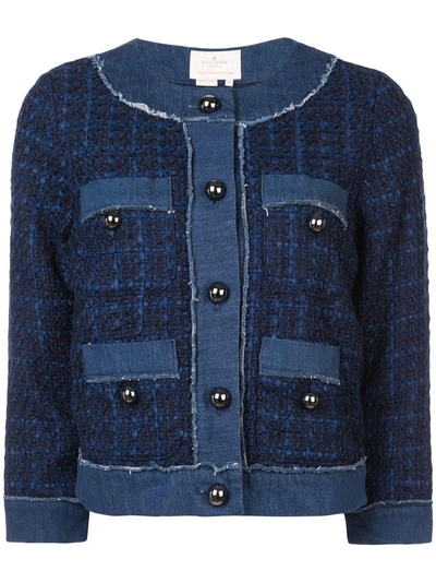 Shop Kate Spade Denim Tweed Jacket - Blue