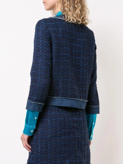 Shop Kate Spade Denim Tweed Jacket - Blue