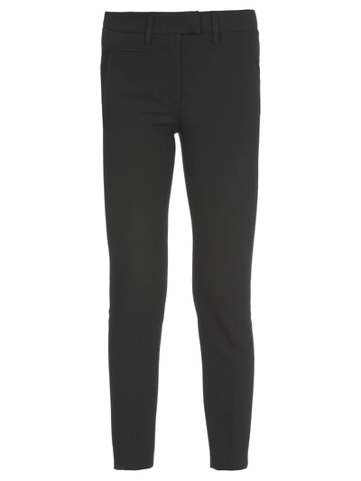 Shop Dondup Plain Color Trousers In Black