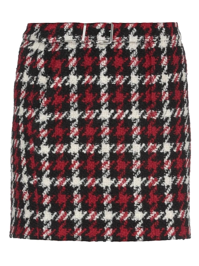 Shop Mcq By Alexander Mcqueen Wool Skirt In Red
