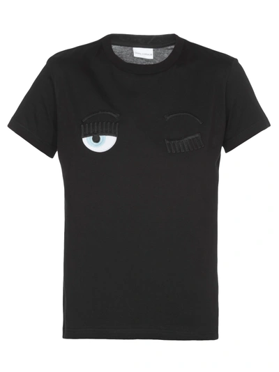 Shop Chiara Ferragni T-shirt Flirting In Black