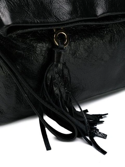 Shop L'autre Chose Foldover Top Clutch Bag - Black