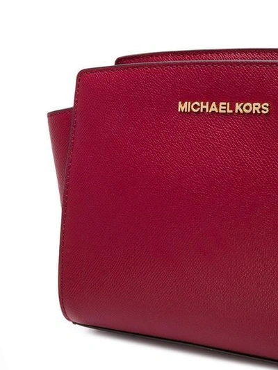 Shop Michael Michael Kors Selma Medium Crossbody Bag - Red