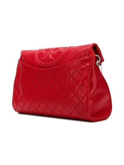 Shop Tory Burch Fleming Fold In Red