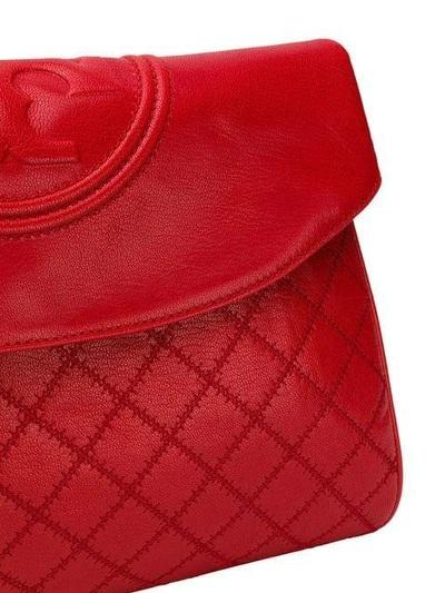 Shop Tory Burch Fleming Fold In Red