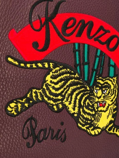 Shop Kenzo Embroidered Clutch In Pink