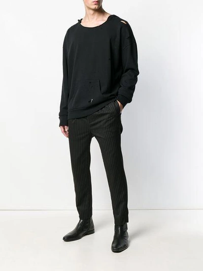 Shop Garcons Infideles Oversized Jumper In Black