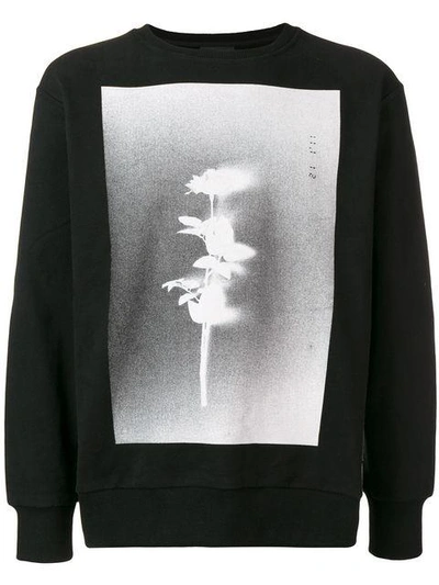 Shop Upww Reflective Back Print Sweatshirt In Black