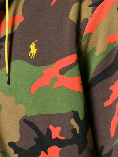 Shop Polo Ralph Lauren Camouflage Print Hoodie - Green