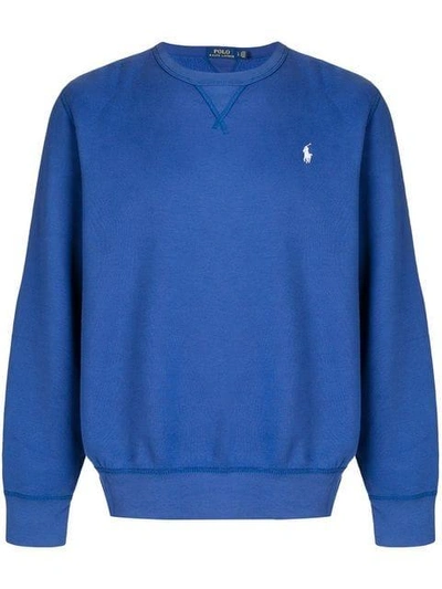 Shop Polo Ralph Lauren Round Neck Sweatshirt - Blue