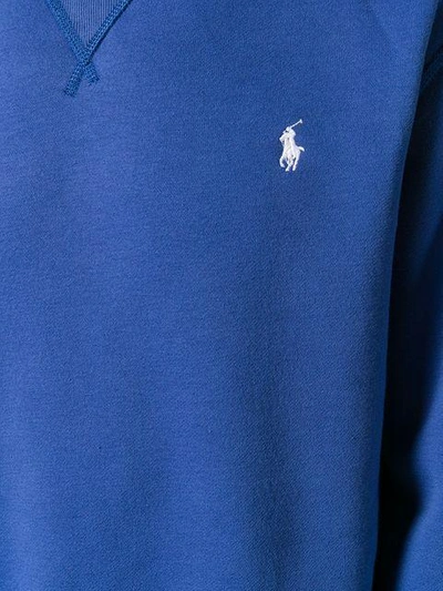 Shop Polo Ralph Lauren Round Neck Sweatshirt - Blue