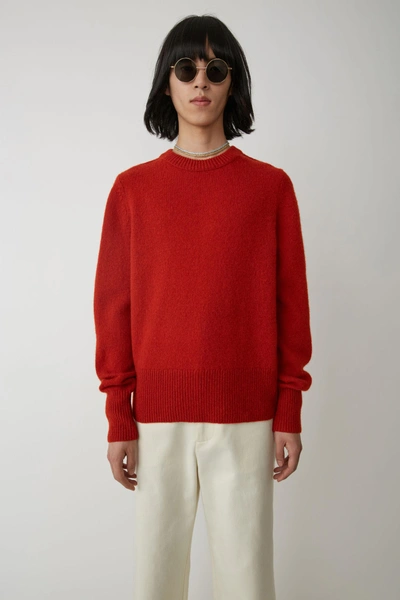 Shop Acne Studios Classic Sweater Red