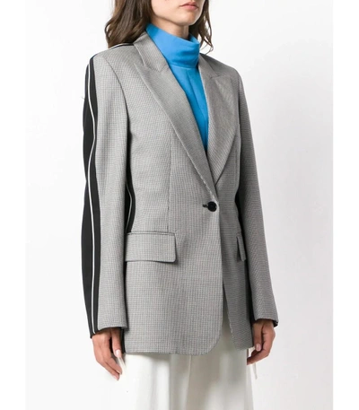 Shop Stella Mccartney Houndstooth Blazer In Black/white