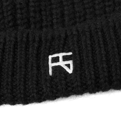 Shop Raf Simons Atari Knit Beanie In Black