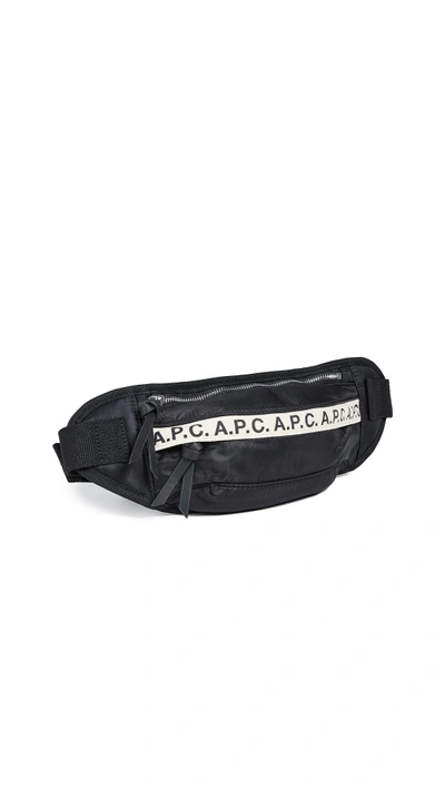 Shop Apc Lucille Belt Bag In Noir