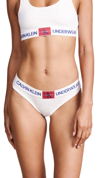 Calvin Klein Underwear Monogram Bikini In White ModeSens