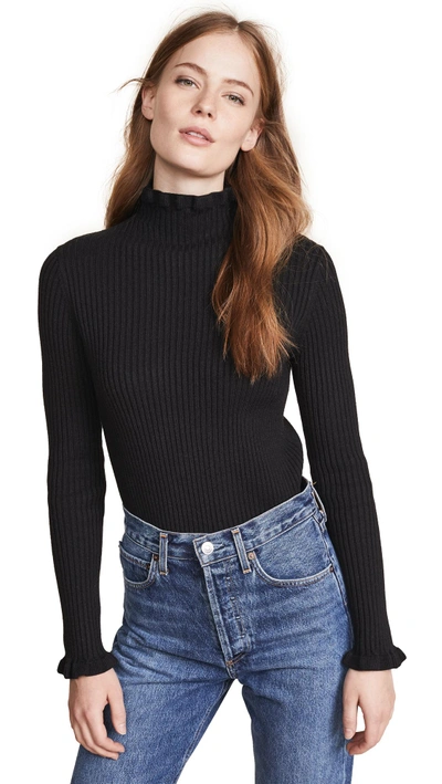 Shop Endless Rose Turtleneck Sweater In Black