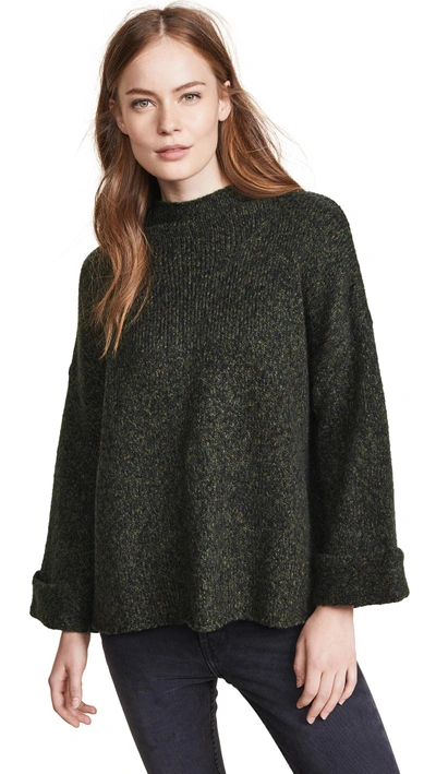 Shop Line Kira Funnel Neck Sweater In Crocodile