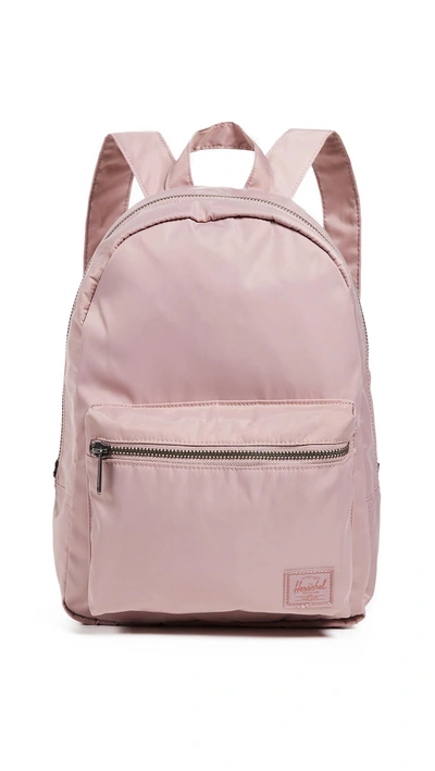 Shop Herschel Supply Co Flight Satin Grove X Small Backpack In Ash Rose