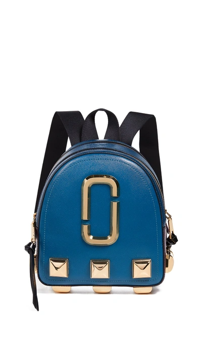 Shop Marc Jacobs Packshot Studs Backpack In Teal Multi