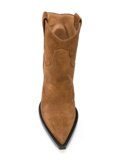 Shop Maison Margiela Western Ankle Boots - Brown