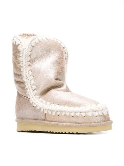 Shop Mou Snow Boots In Neutrals