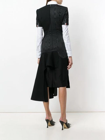 Shop Thom Browne Crepe Pencil Dress - Black