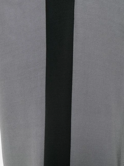 Shop Nina Ricci Side Stripe Wide-leg Trousers - Grey