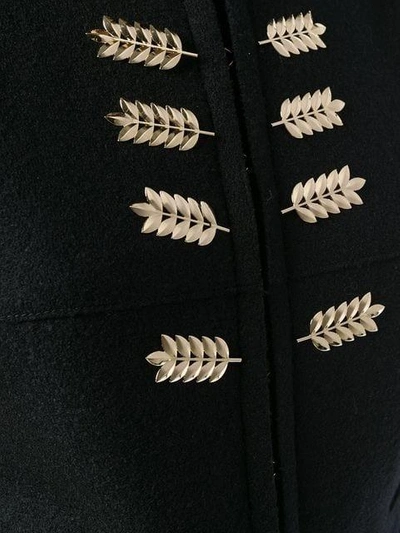 Shop Nina Ricci Leaf Embellished Jacket - Black