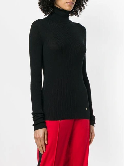 Shop Nina Ricci Ribbed Turtleneck Sweater - Black