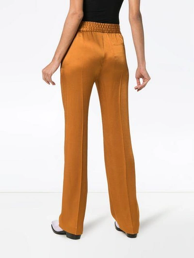Shop Haider Ackermann Straight Leg Track Trousers In Orange