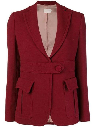 Shop L'autre Chose Front Button Blazer - Red