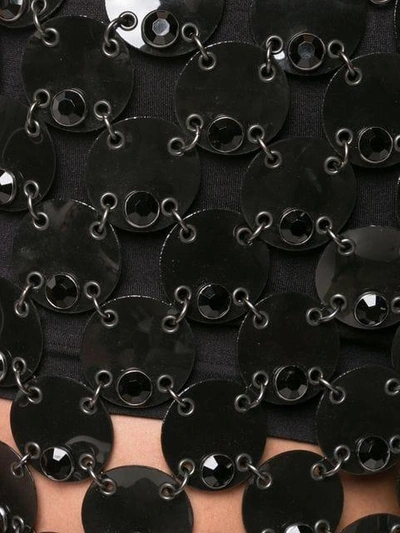 Shop Paco Rabanne Chainmail Mini Skirt - Black