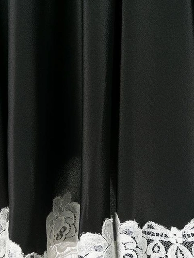 Shop Alessandra Rich Lace Trim Shift Dress In Black
