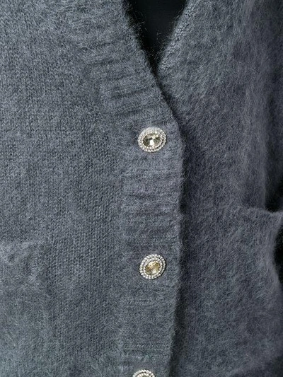 Shop Y/project Double Layered Cardigan In Grey